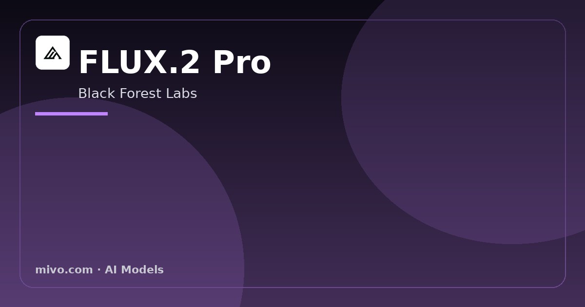 FLUX.2 Pro AI image generation on Mivo