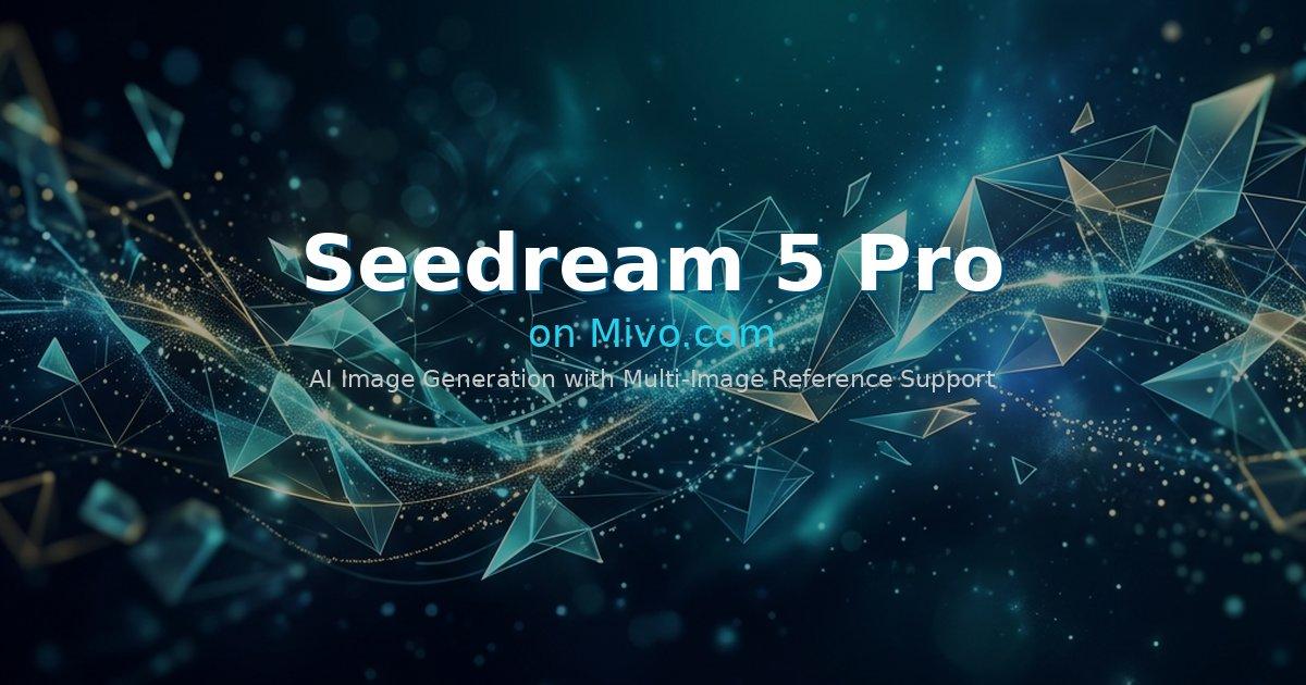 Seedream 5 Pro AI image generation on Mivo