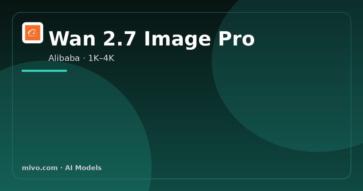 Wan 2.7 Image Pro AI image generation on Mivo