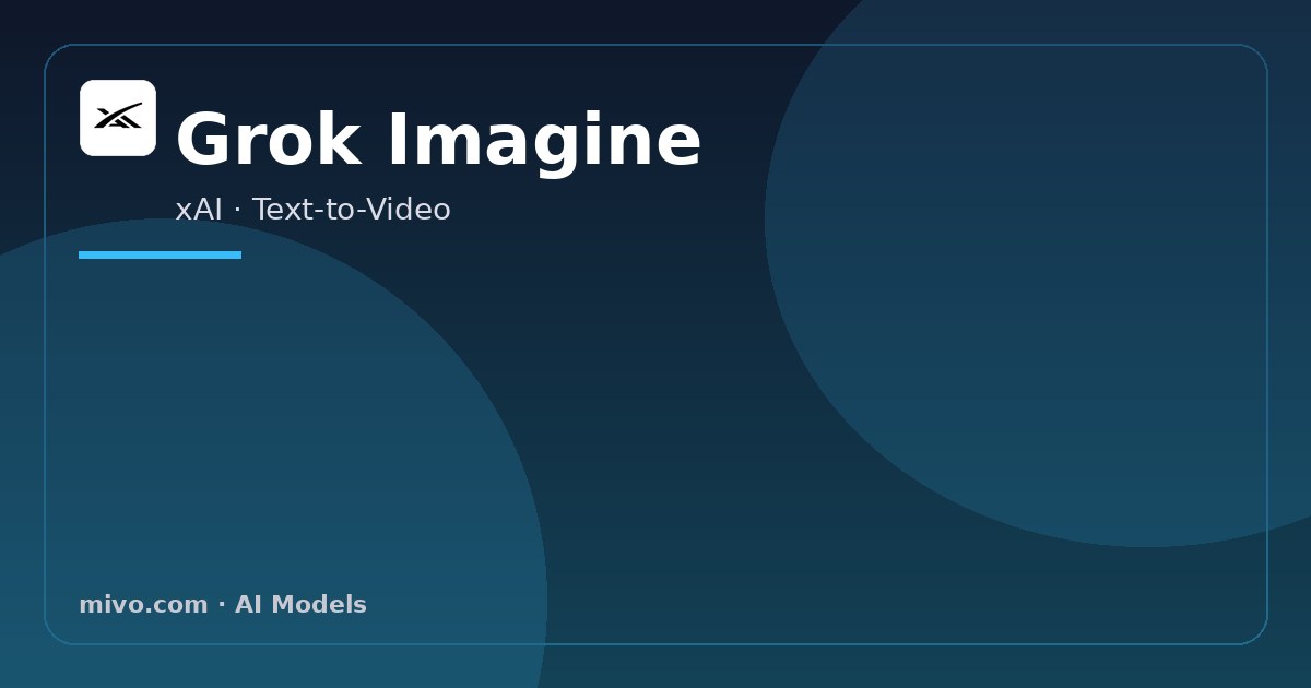 Grok Imagine video generation on Mivo