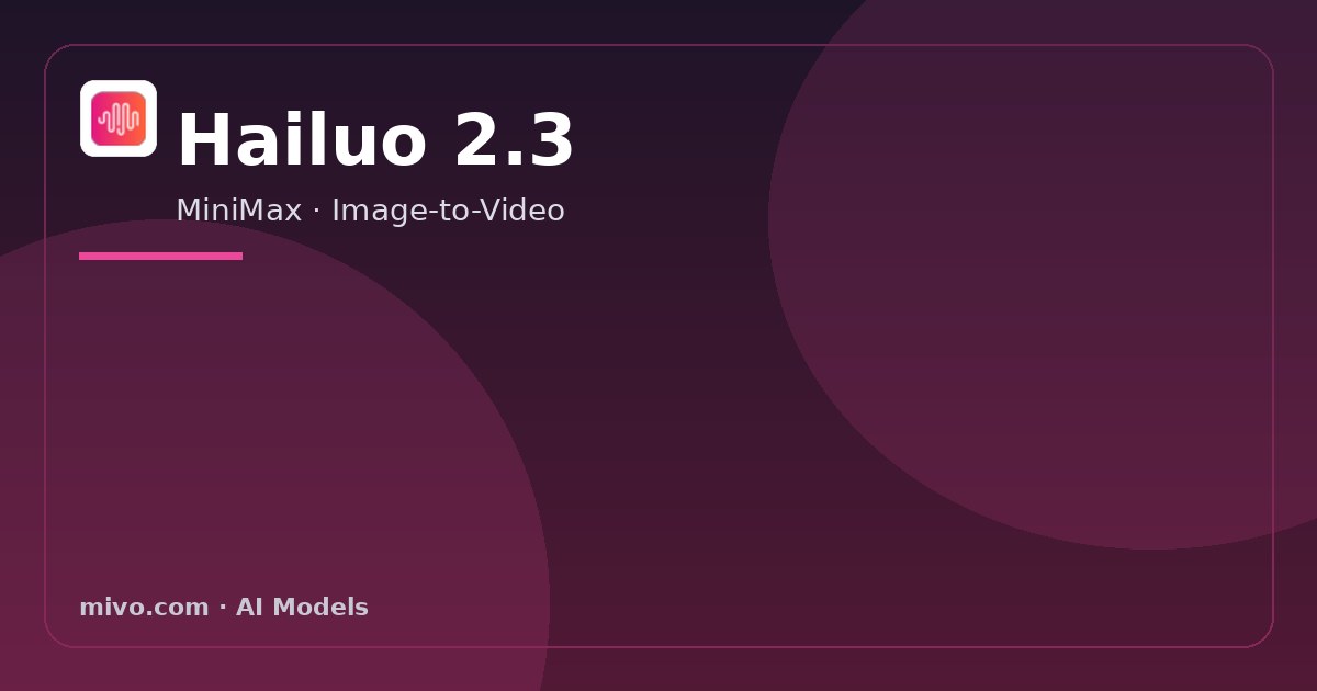Hailuo 2.3 video generation on Mivo