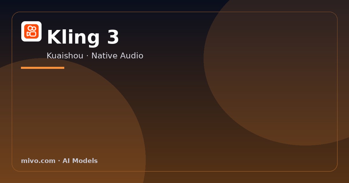 Kling 3.0 video generation on Mivo